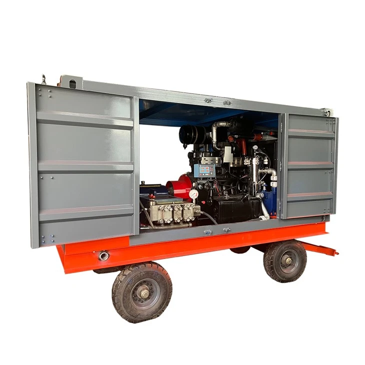 15000Psi 50Lpm 헤비듀티 하이드로 블라스팅 머신