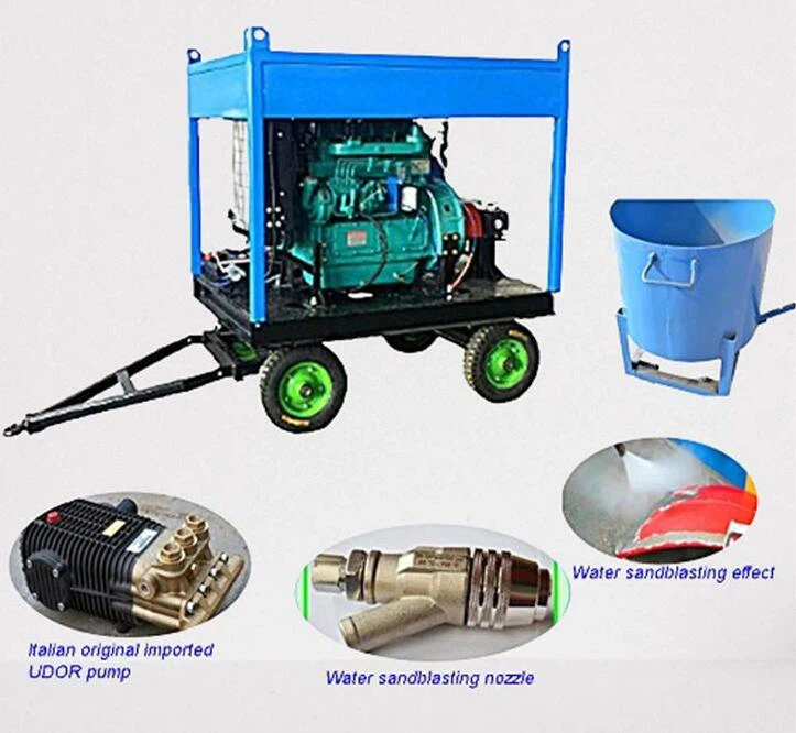 High Pressure Water Sand Blasting Machine High Pressure Water Sand Blasting Machine