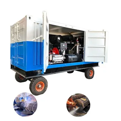 22000Psi 산업용 튜브 다발 청소 수력 발파 기계